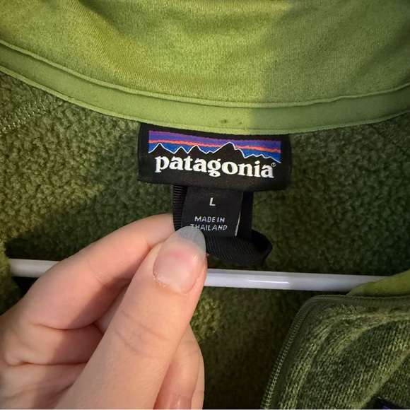 Patagonia Womens Better Sweater® 1/4-Zip Pullover Fleece Green Size Large - Picture 7 of 12